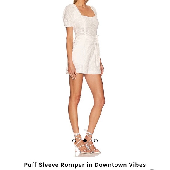 NWT Blank NYC Puff Sleeve Romper - Picture 3 of 5